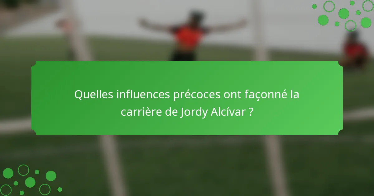 Quelles influences précoces ont façonné la carrière de Jordy Alcívar ?